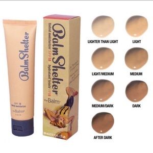 the Balm Balm Shelter tinted moisturizer SPF 18